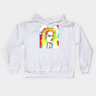 Jonathan Swift Colourful Portrait | Jonathan Swift Artwork 11 Kids Hoodie